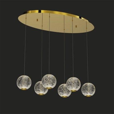 Подвесной светильник Elliot Diamante MD20001012-6A gold