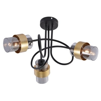 Потолочная люстра Hurricane 1139/3P Black/Gold