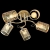 Потолочная люстра 01322-0.3-05 MATT GOLD+CR Потолочная люстра 01322-0.3-05 MATT GOLD+CR