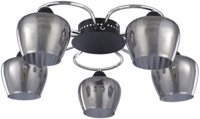 Потолочная люстра AMALFI 321508/5 CR+BK