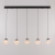 Подвесной светильник MD25030003 MD25030003-5B matt black/clear Подвесной светильник MD25030003 MD25030003-5B matt black/clear