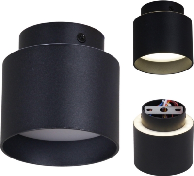 Точечный светильник  53006-9.5-001IL GX53+LED3W BK