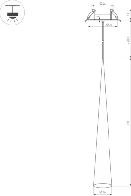 Подвесной светильник STIRIA 054430