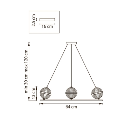 Подвесной светильник Acrile G9 737063
