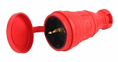 Розетка  R8-RED-IP44 