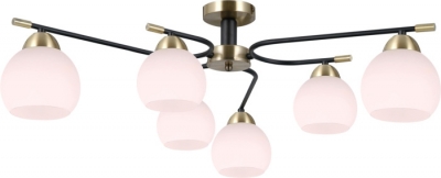 Потолочная люстра  IL0638-6CSQ-24 AB BK LIBRA