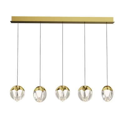 Подвесной светильник MD24001033 MD24001033-5B gold/clear