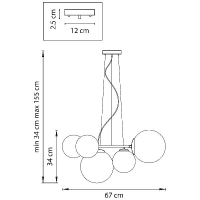 Подвесная люстра Globo 815051
