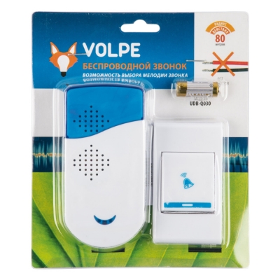 Звонок беспроводной UDB-Q030 UDB-Q030 W-R1T1-32S-100M-WH