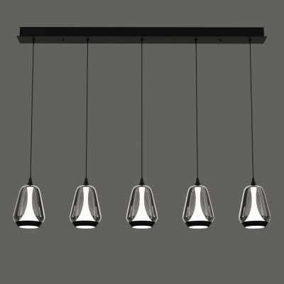 Подвесной светильник MD24001011 MD24001011-5B black/smoky
