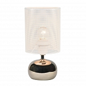 Интерьерная настольная лампа  UML-B307 E14 SILVER/WHITE 