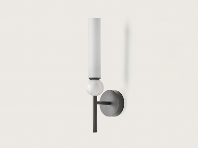 Бра Delie A1224 Matt black / White marble