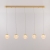 Подвесной светильник MD25030003 MD25030003-5B gold/clear