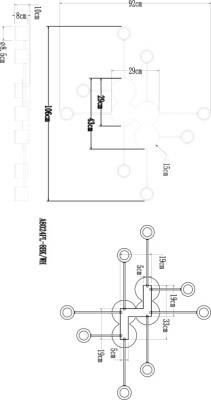 Потолочная люстра Legacy A8024PL-8BK