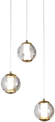 Подвесной светильник OD2437 OD2437-3 gold/clear