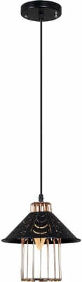 Подвесной светильник  02501-0.9-01 BK+GD