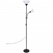 Торшер  UML-T520 E27+E14 BLACK/WHITE 