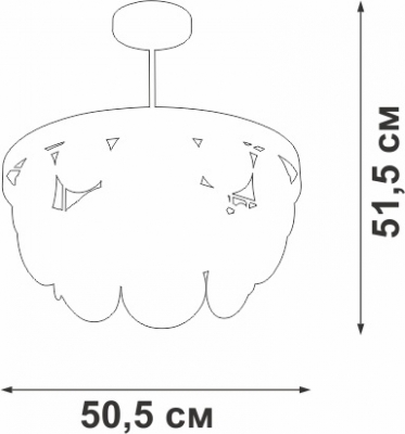 Потолочная люстра  V5882-8/6PL