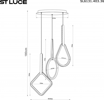 Подвесной светильник Shape SL6131.403.36