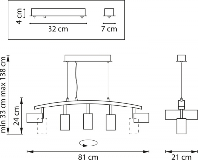 Подвесной светильник Rullo LR735375