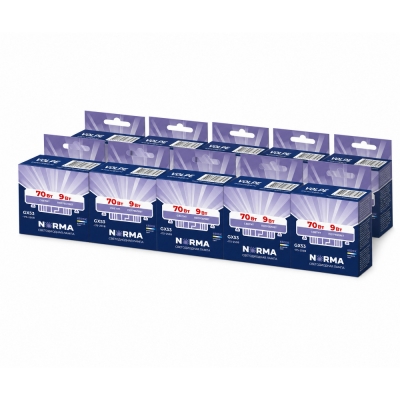 Лампочка светодиодная Norma LED-GX53-9W/6500K/GX53/FR/NR SET10