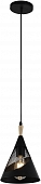 Подвесной светильник  03250-3.9-01 BK+WOOD 