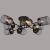 Подвесная люстра  38460-0.3-08 BK+COPPER