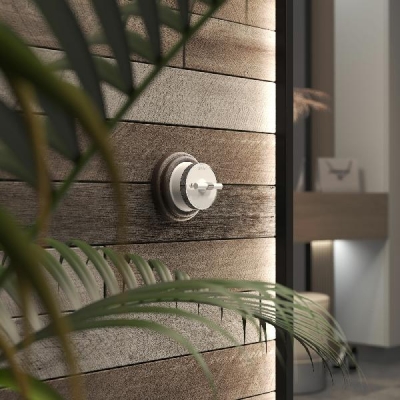 Переключатель Накладные механизмы Vintage белый матовый/хром W5812050