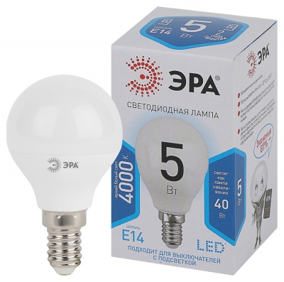 Лампочка светодиодная  LED P45-5W-840-E14
