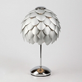 Интерьерная настольная лампа Cedro 01099/1 серебряный / хром  Интерьерная настольная лампа Cedro 01099/1 серебряный / хром