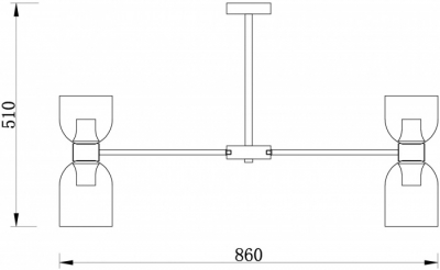 Потолочная люстра Savia FR5203PL-16BS