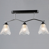 Потолочная люстра  77320-0.3-03 CH+BK  Потолочная люстра  77320-0.3-03 CH+BK