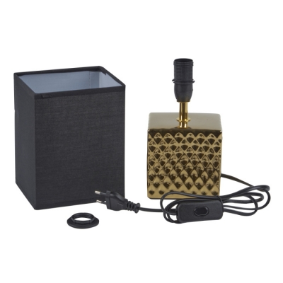 Интерьерная настольная лампа  UML-B306 E14 GOLD/BLACK