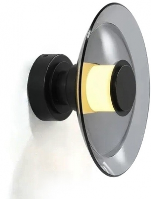 Бра 8665 8665W/L black/smoky