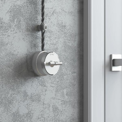 Переключатель Накладные механизмы Vintage серебро матовый/хром W5812054