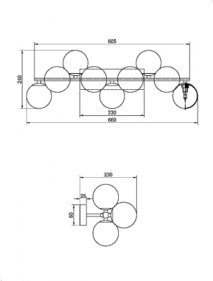 Бра Dallas MOD547WL-09B