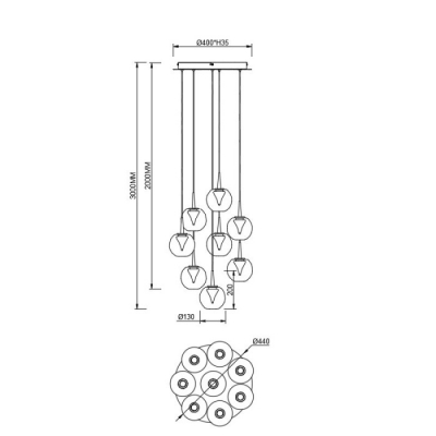 Подвесной светильник Andromeda 9079