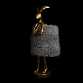 Интерьерная настольная лампа Lapine 10315/B Grey fluff 