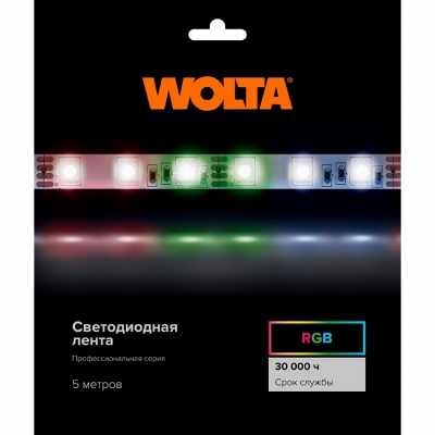 Светодиодная лента  WLS5050-14,4W/RGB/24H60-01