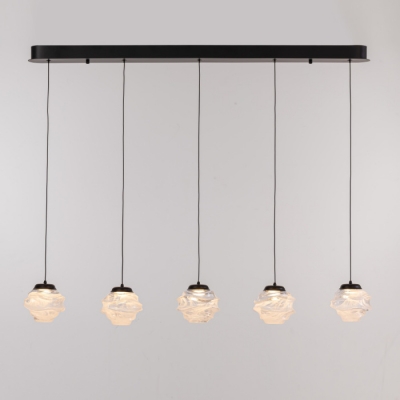 Подвесной светильник MD25030003 MD25030003-5B matt black/clear