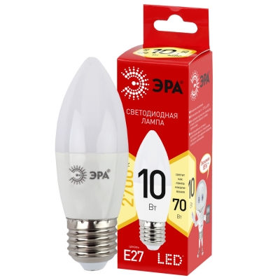 Лампочка светодиодная  LED B35-10W-827-E27 R