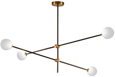 Потолочная люстра Bistro Globe 9389P/4 black/gold