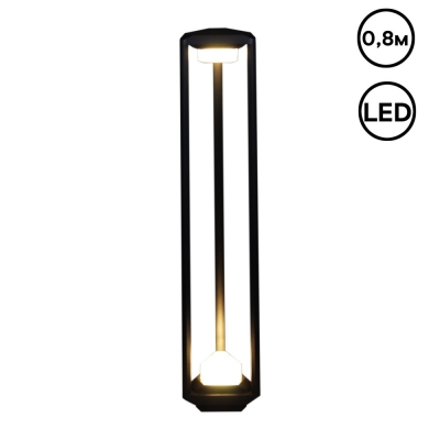 Наземный светильник  09987-0.7-001JH 0.8M LED2X6W BK RLOS
