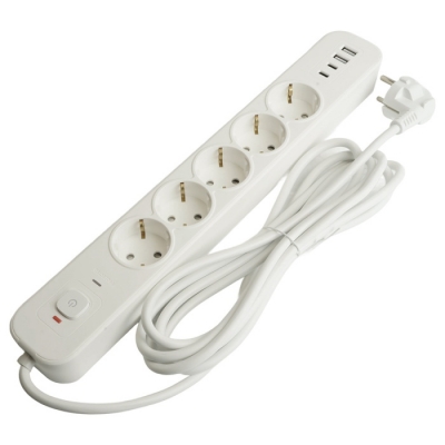 Розеточные блоки, удлинители Nova 50102