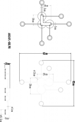 Потолочная люстра Legacy A8024PL-6WH
