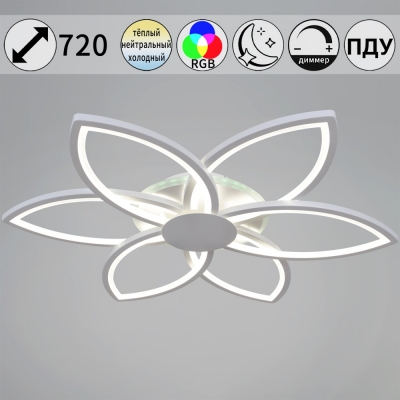 Потолочная люстра  09877-0.3-06B WH (RGB)