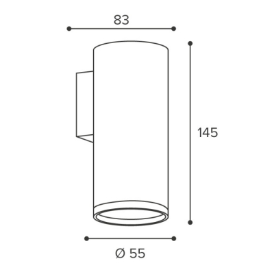 Настенный светильник Wsl-Gu10 WSL-GU10/W14W