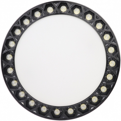 Потолочный светильник Mercury 5552-24W-D165-3/4K-WH+BK