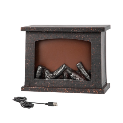 Световая фигура  ULD-L2821-005/DNC/RED BLACK FIREPLACE