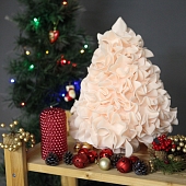 Интерьерная настольная лампа  ULW-R07 T/WHITE+GREEN/150C/A Ель пудровая 